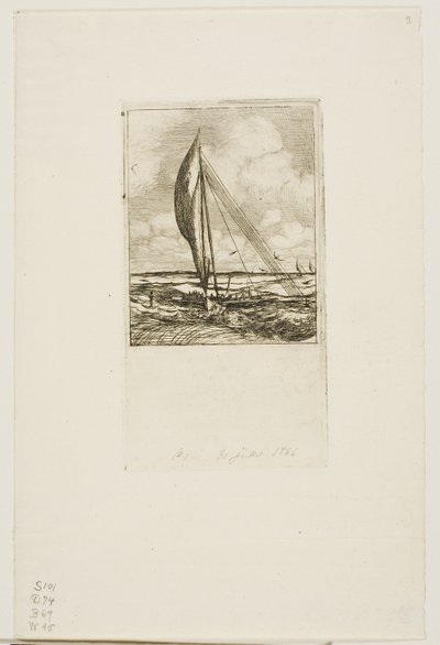 Snelvarende Proa, Mulgrave Archipel, Oceanië door Charles Meryon