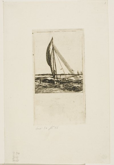 Snelvarende proa, Mulgrave-archipel, Oceanië door Charles Meryon