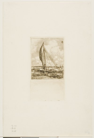 Snelzeilende Proa, Mulgrave-archipel, Oceanië door Charles Meryon