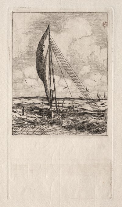 Snel Zeilende Proa, Mulgrave Archipel, Oceanië door Charles Meryon