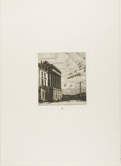 Het Admiraalshuis, Parijs door Charles Meryon