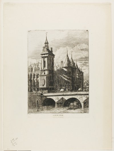 De klokkentoren, Parijs door Charles Meryon