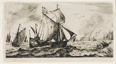 De Galliot van Jean de Vyl uit Rotterdam door Charles Meryon