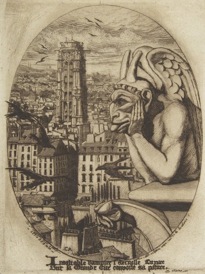 De vampier door Charles Meryon
