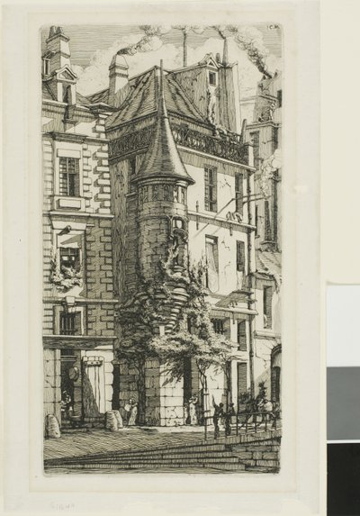 Toren van de Rue de la Tixeranderie door Charles Meryon