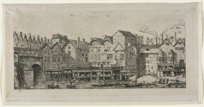 Uitzicht op een deel van de stad Parijs tegen het einde van de 17e eeuw door Charles Meryon