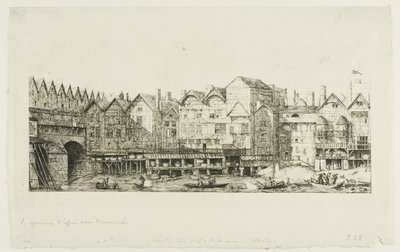 Uitzicht op een deel van de stad Parijs tegen het einde van de XVII eeuw door Charles Meryon