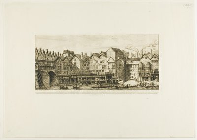 Zicht op een Deel van de Stad Parijs tegen het Einde van de XVII Eeuw door Charles Meryon