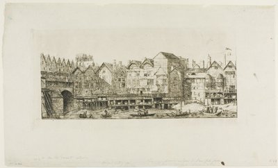 Zicht op een deel van de stad Parijs tegen het einde van de XVII eeuw door Charles Meryon