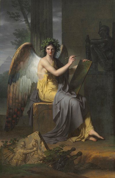 Clio, muze van de geschiedenis, 1800 door Charles Meynier