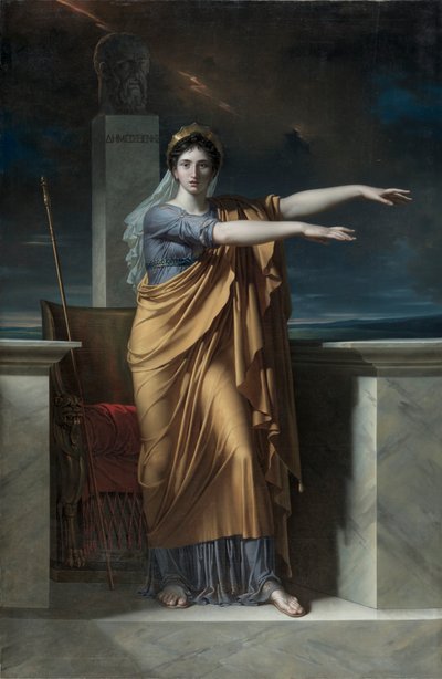 Polyhymnia, Muze van Welsprekendheid door Charles Meynier