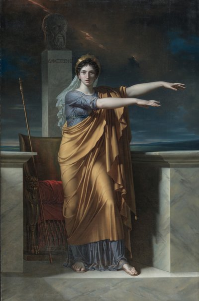 Polyhymnia, muze van de welsprekendheid door Charles Meynier