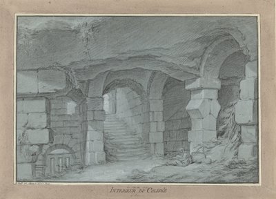 Gezicht in het Colosseum door Charles Michel Ange Challe