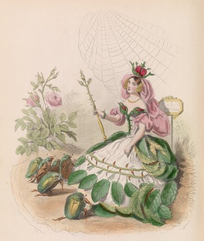 Les Fleurs Animées, 1867 door Charles Michel Geoffroy