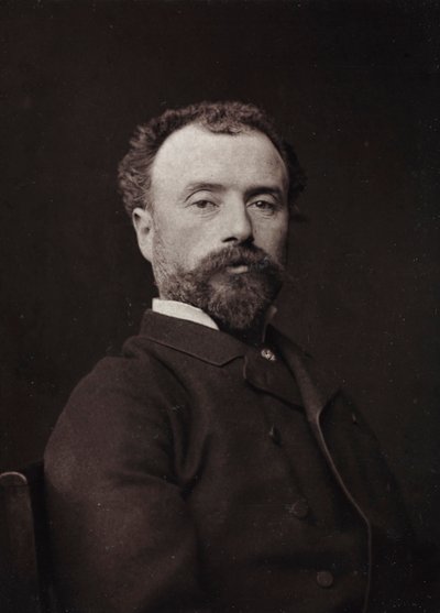 Album Artistique et Biographique, 5e jaar, Salon 1885; portret van de Franse schilder Hippolyte Dominique Berteaux (1843-1926) door Charles Michelez