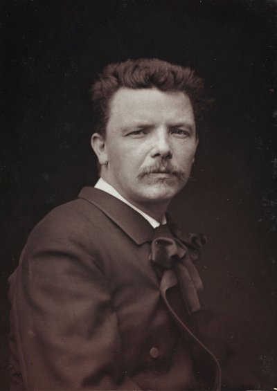 Album Artistique et Biographique, 6e jaar, Salon 1885; portret van de Franse schilder Eugène Carrière (1849-1906) door Charles Michelez