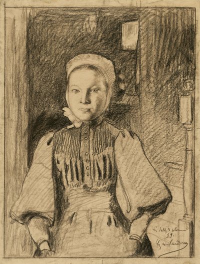 Een jong boerenmeisje uit de Vendée door Charles Milcendeau
