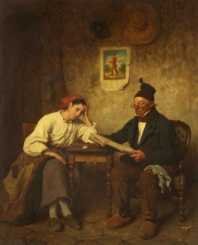 Vader en dochter door Charles Moreau