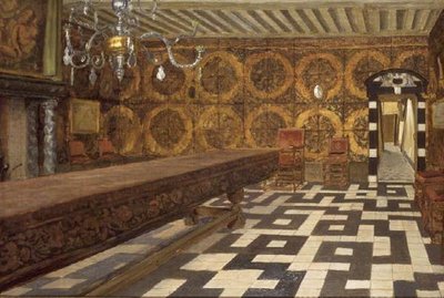 Een Kamer in het Musee Plantin, Antwerpen door Charles Napier Hemy
