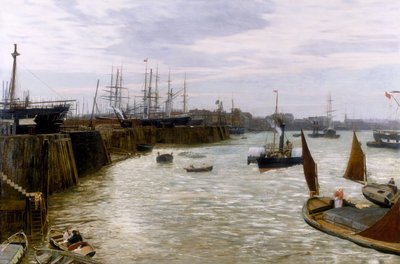 Blackwall, 1872 door Charles Napier Hemy