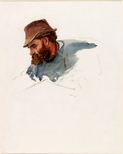 Hoofd van een visser door Charles Napier Hemy