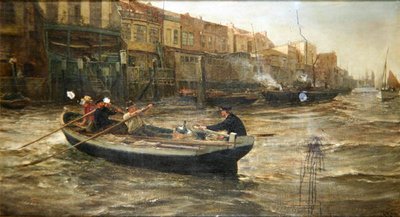 Eindelijk thuis! door Charles Napier Hemy