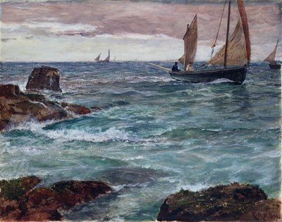 Op weg naar huis door Charles Napier Hemy