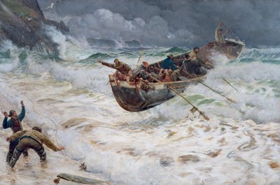 Hoe de Boot Thuis Kwam, 1886 door Charles Napier Hemy