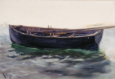 Studie van Boot door Charles Napier Hemy