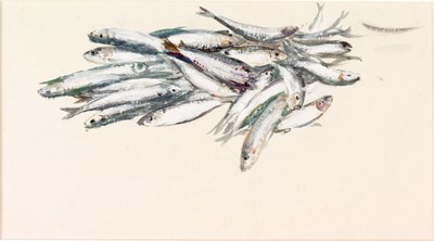 Studie van vissen door Charles Napier Hemy
