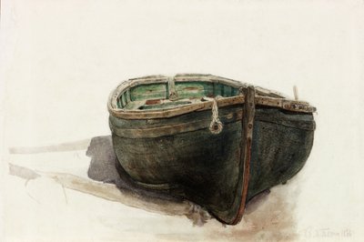 Studie van een sloep door Charles Napier Hemy