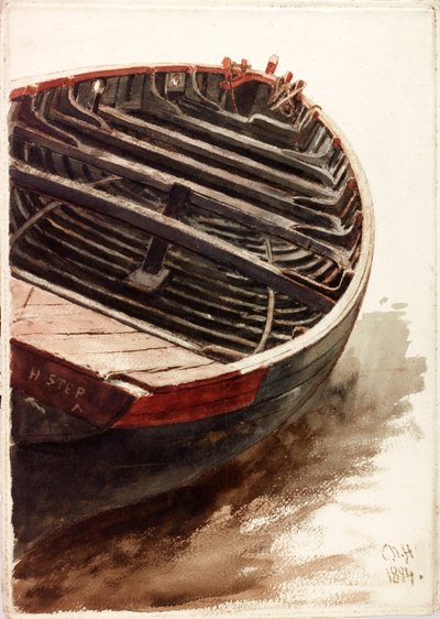 Studie van een Bootje door Charles Napier Hemy