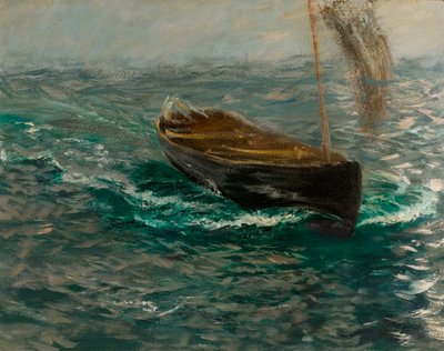 Studie van een zeilboot door Charles Napier Hemy