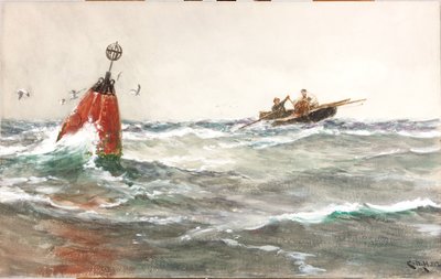 De Rode Boei door Charles Napier Hemy