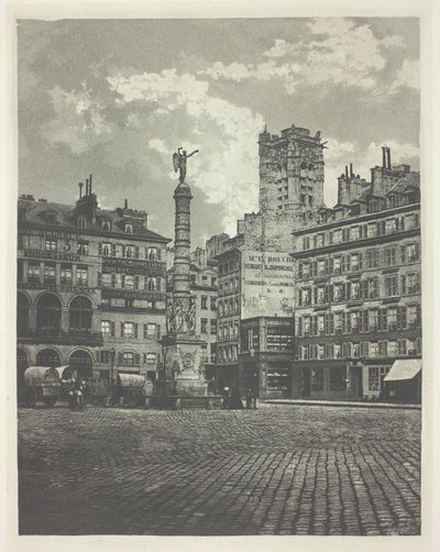 Parijs, Place de Châtelet door Charles Nègre