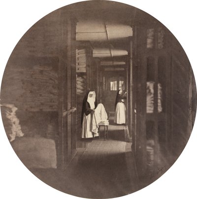 Asile Impérial de Vincennes: de Lingerie, 1859 door Charles Nègre