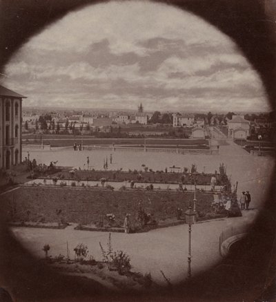 Keizerlijk asiel van Vincennes, gezien vanuit Charenton, 1858-59 door Charles Nègre