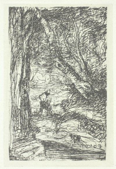 Le bucheron door Charles Nègre