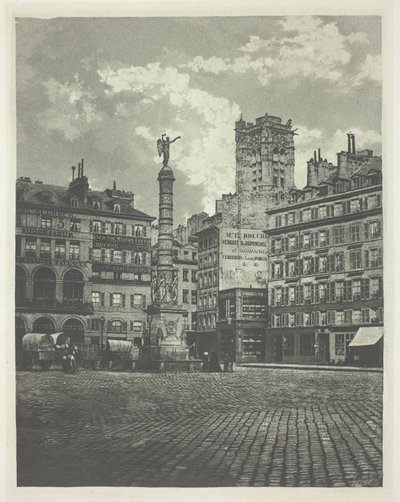 Parijs, Place de Châtelet door Charles Nègre