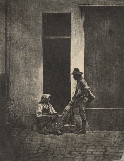 [Pifferari keert terug naar huis]. door Charles Nègre