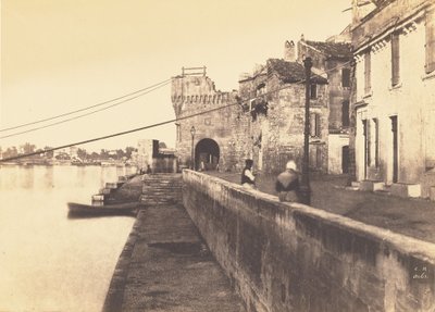 [De poort van de kastanjes, Arles]. door Charles Nègre