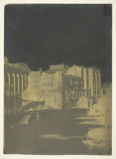 Het paleis van de paus, Avignon door Charles Nègre