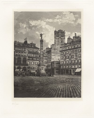 Planche V – Place du Châtelet door Charles Nègre, André Jammes