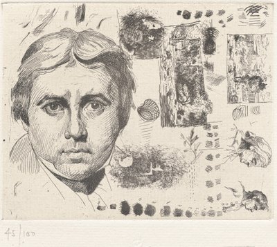 Portret van Ingres door Charles Nègre, André Jammes