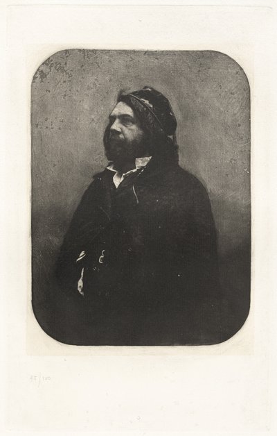 Portret van Théophile Gautier, naar Nadar (plaat VIII) door Charles Nègre, Nadar, André Jammes