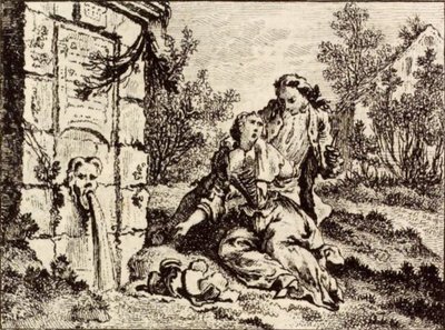 La Cruche door Charles Nicolas Cochin