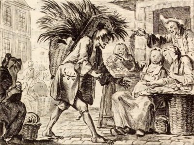 De duivel van Papefiguière door Charles Nicolas Cochin