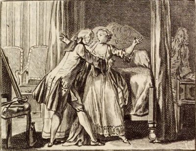 De orenmaker en de matrijzenmaker door Charles Nicolas Cochin