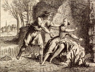 De Scamandre door Charles Nicolas Cochin