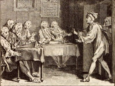 Koning Candaule en de meester van de wet door Charles Nicolas Cochin